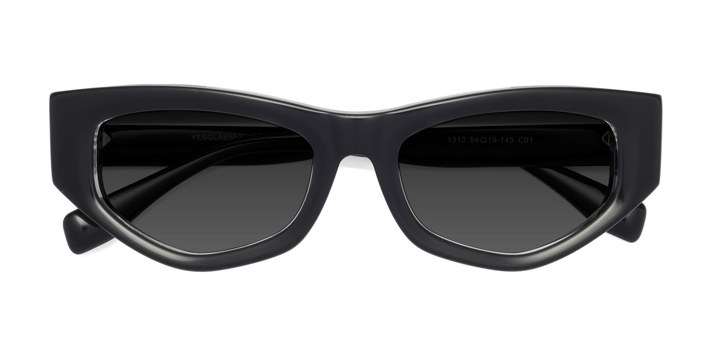 1313 - Black / Clear Tinted Sunglasses