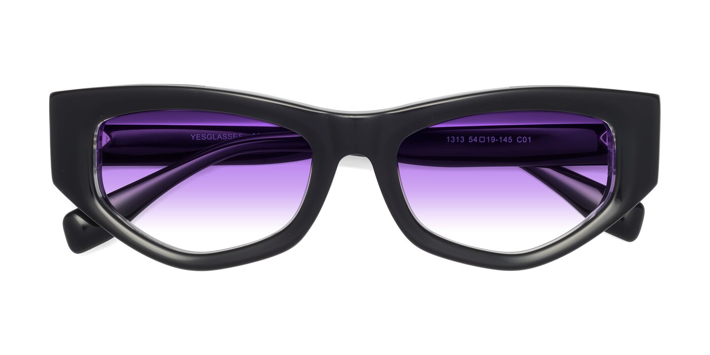 1313 - Black / Clear Gradient Sunglasses