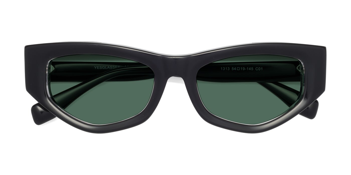 1313 - Black / Clear Polarized Sunglasses