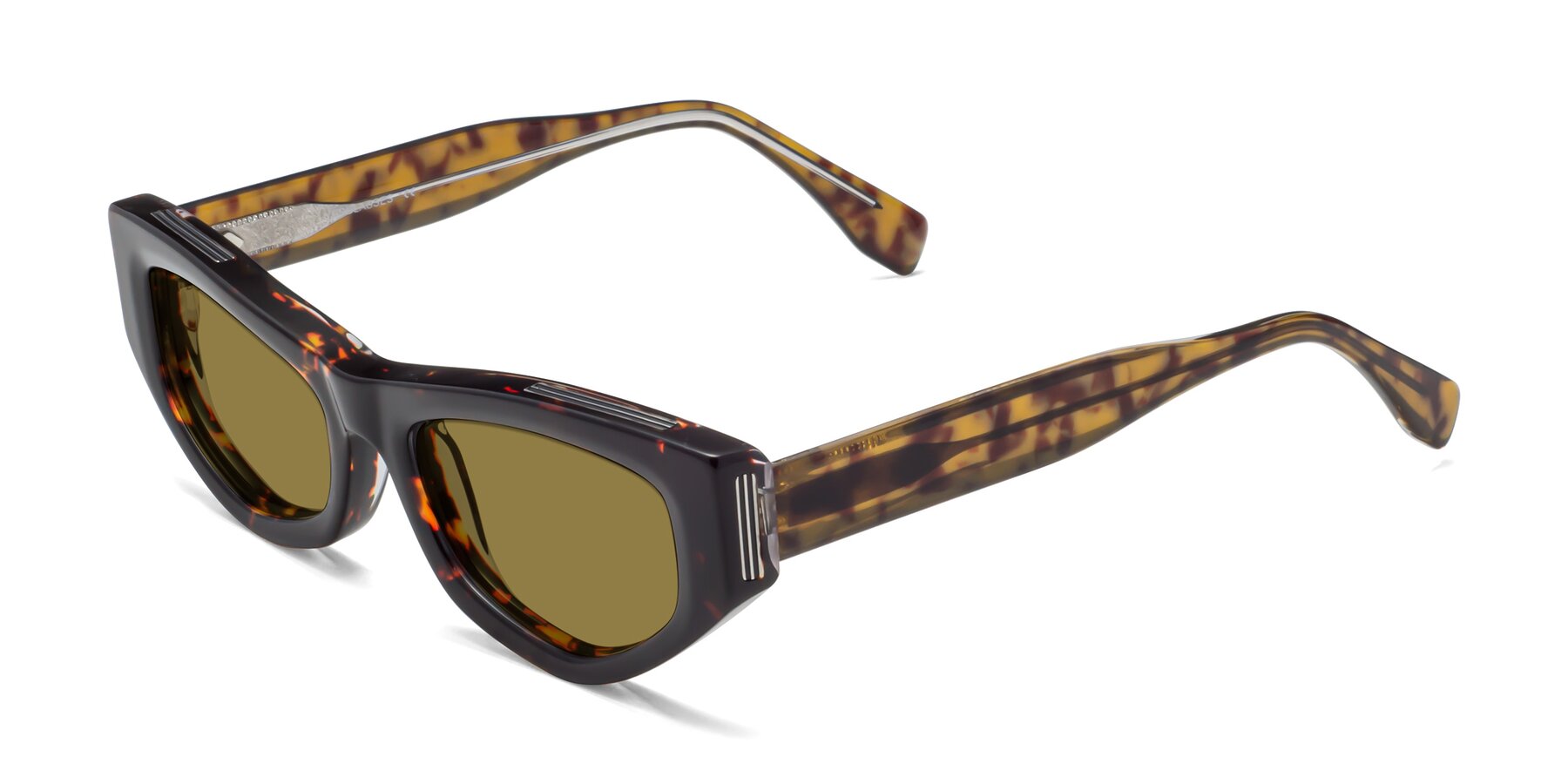 Angle of 1313 in Honey Tortoise with Brown Polarized Lenses