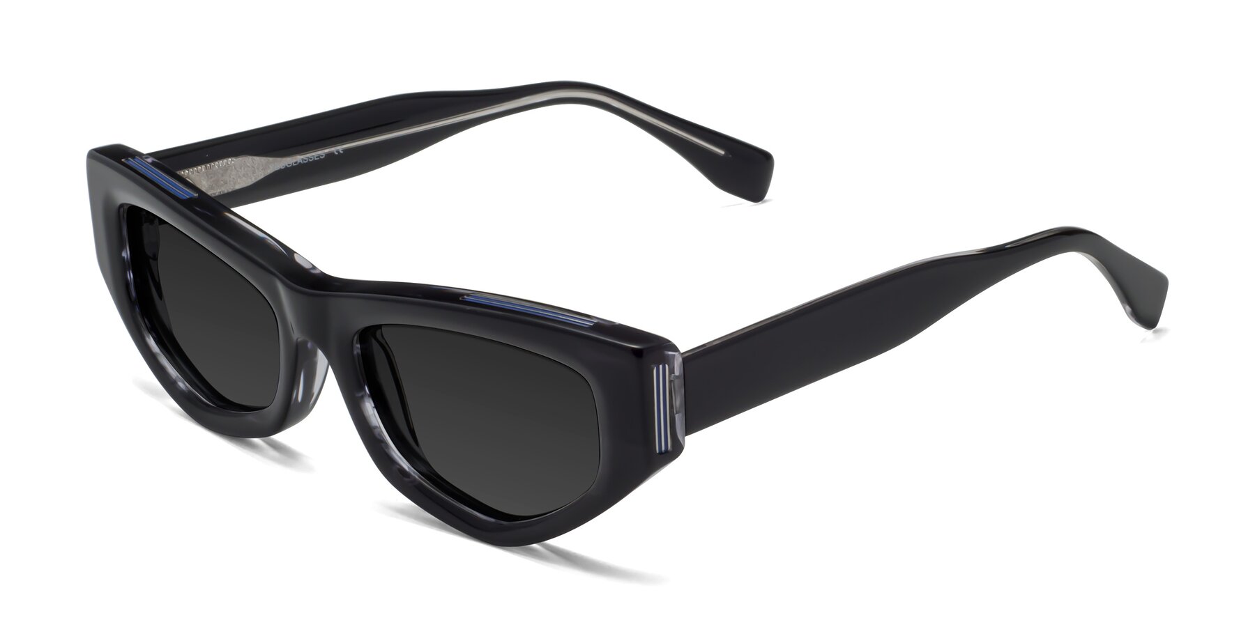 Angle of 1313 in Black with Gray Polarized TAC Lenses