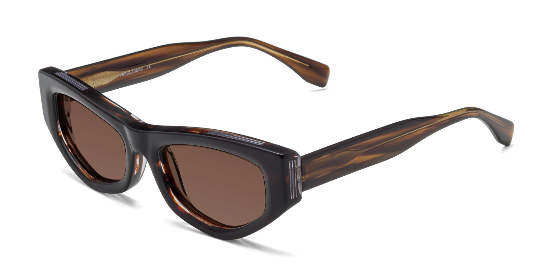 Angle of 1313 in Brown with Brown Tinted Lenses