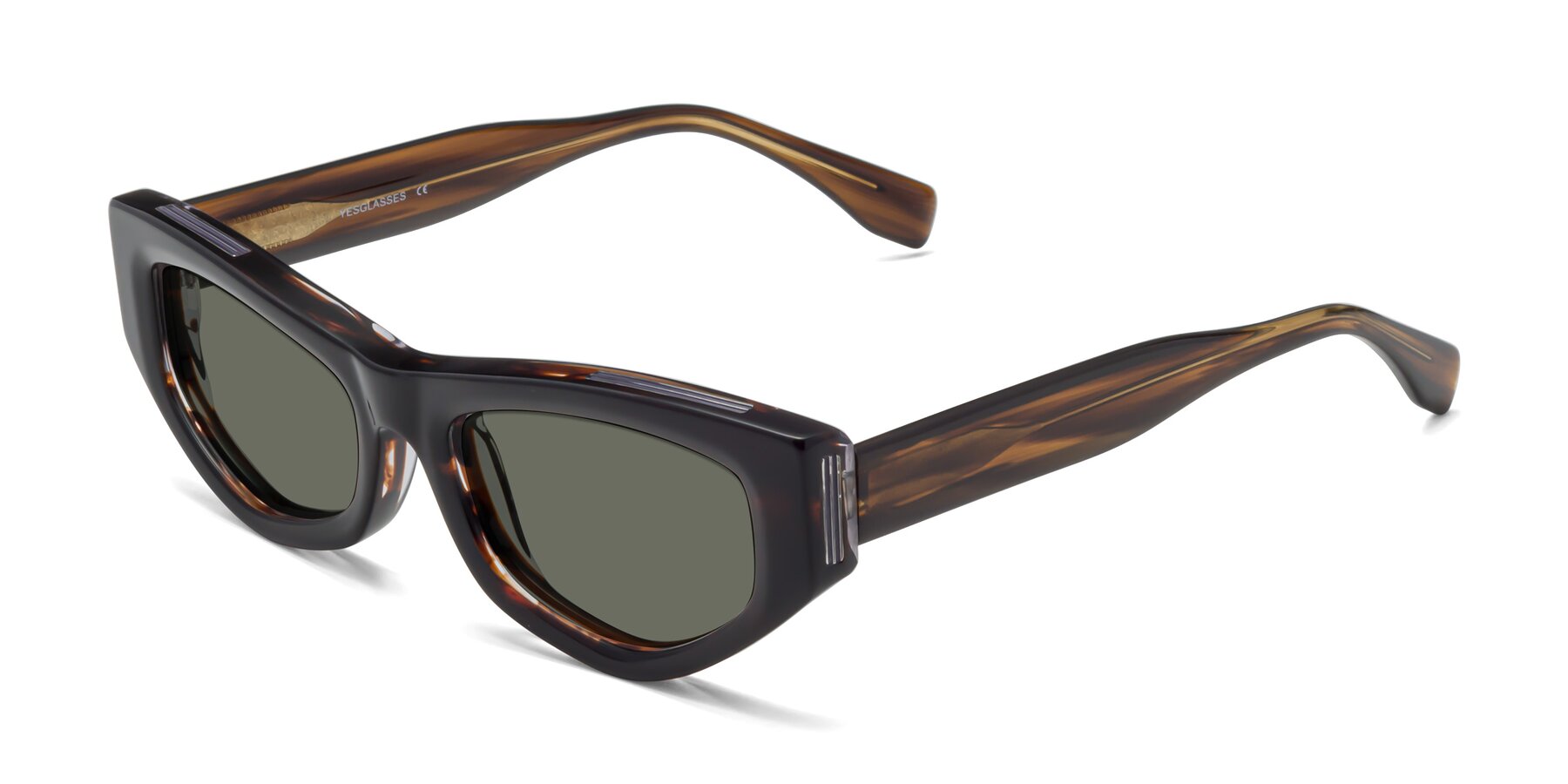Angle of 1313 in Brown with Gray Polarized Lenses