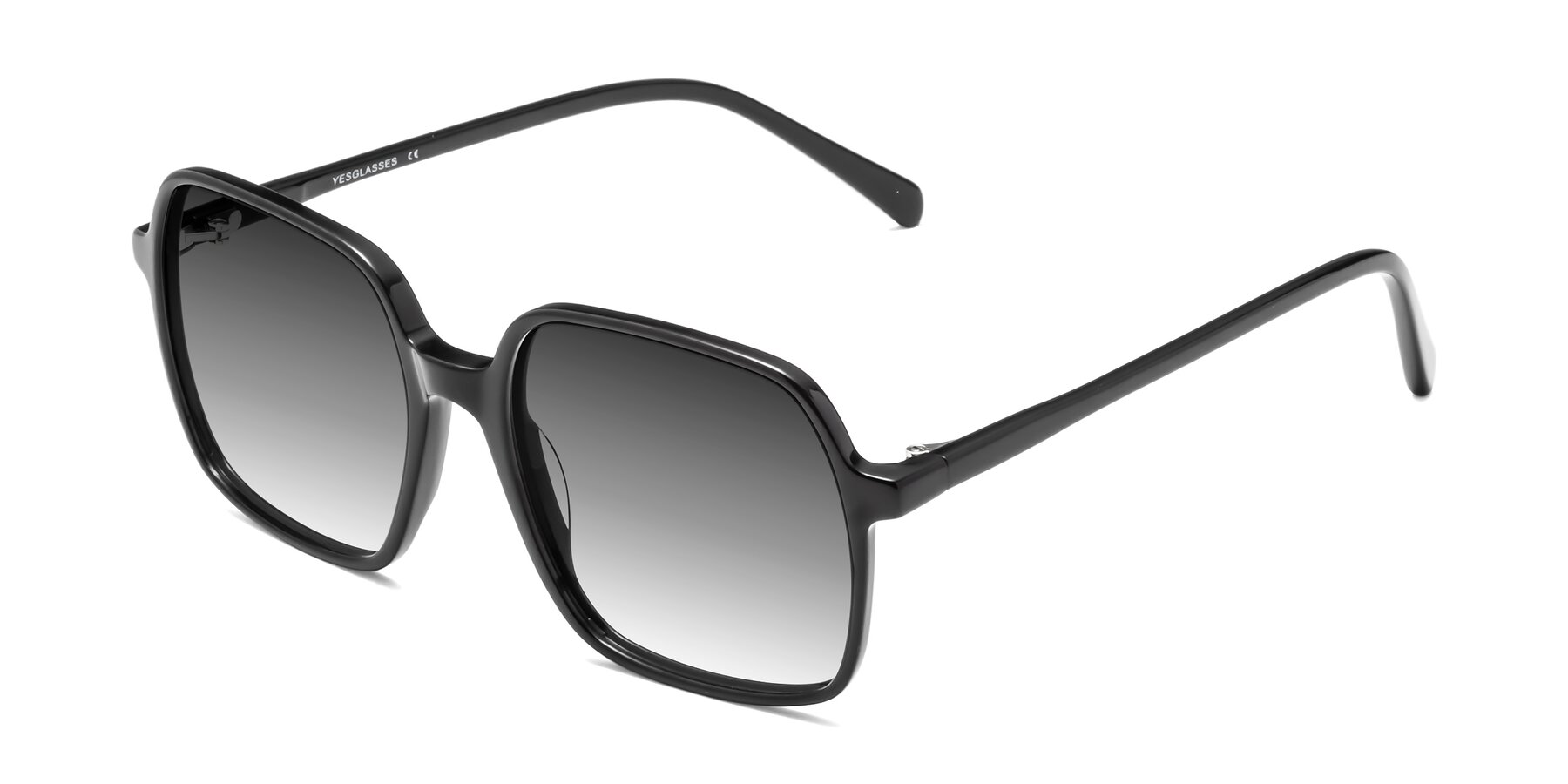Angle of 1463 in Black with Gray Gradient Lenses