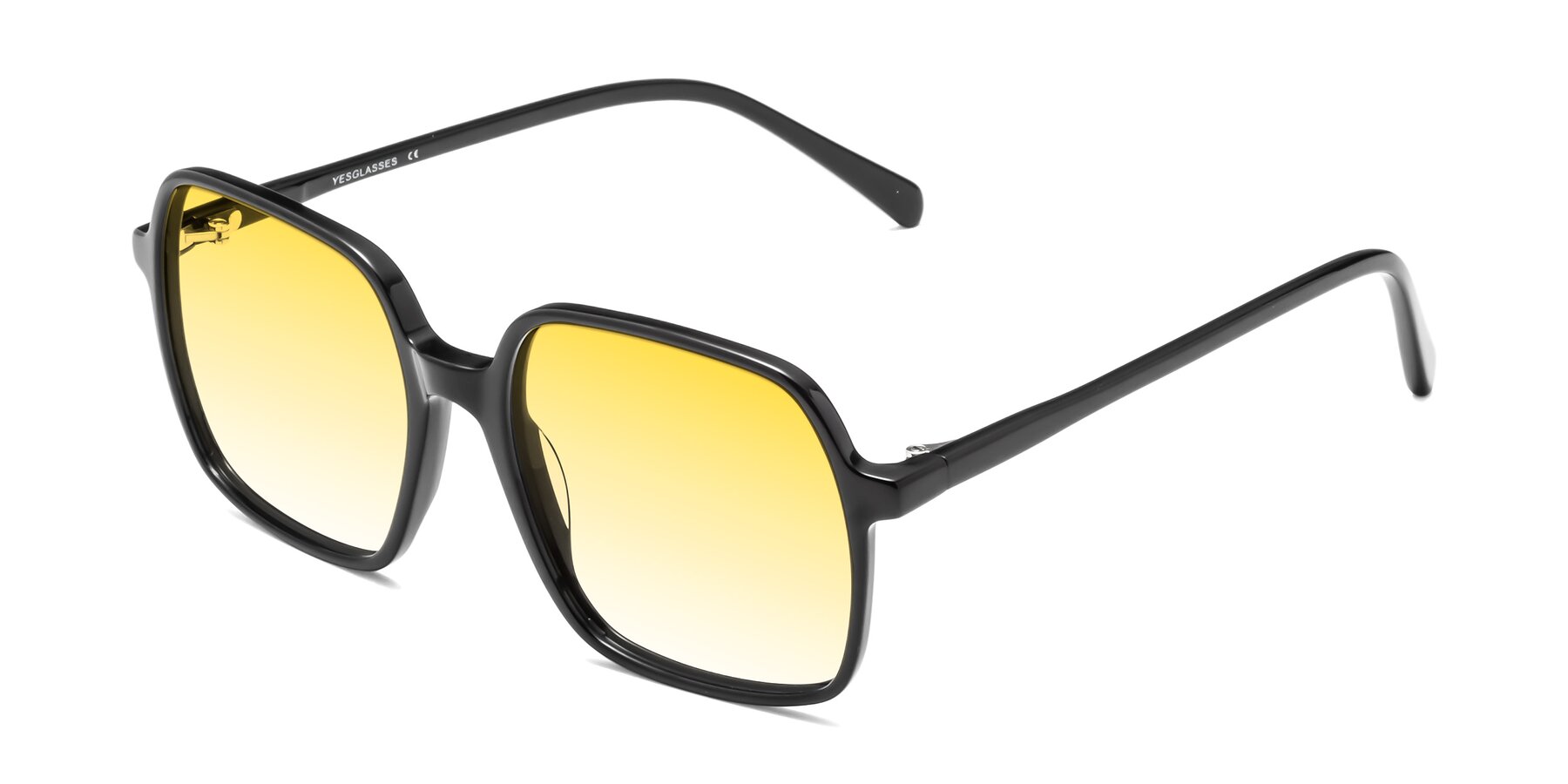 Angle of 1463 in Black with Yellow Gradient Lenses