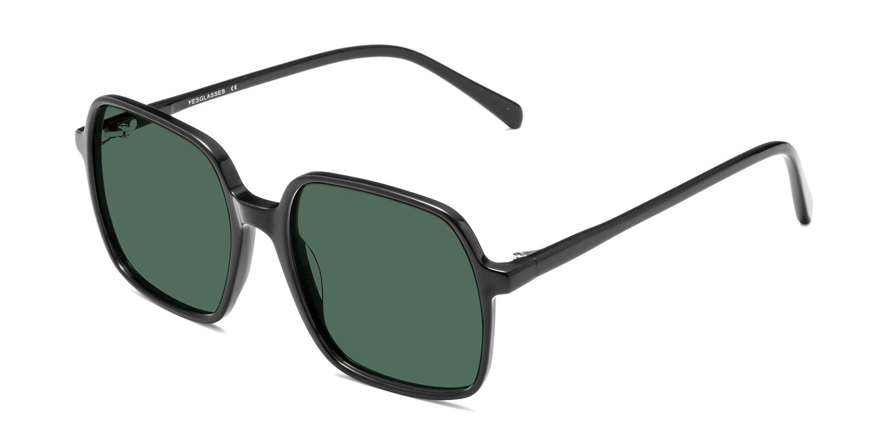 Angle of 1463 in Black with Green Polarized Lenses