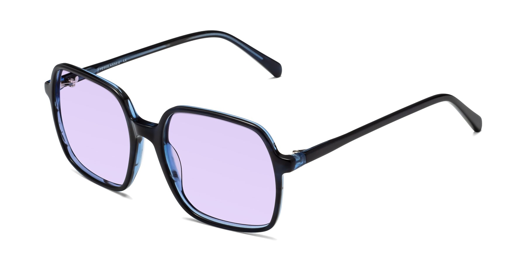 Angle of 1463 in Blue with Light Purple Tinted Lenses