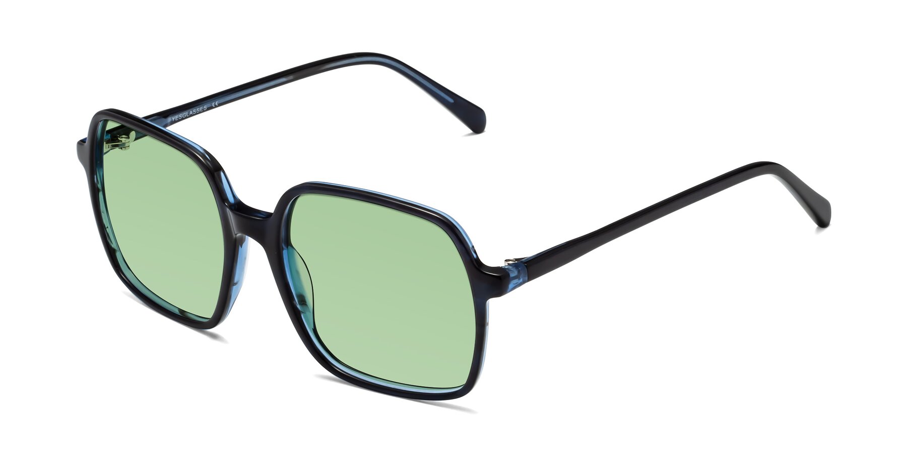 Angle of 1463 in Blue with Medium Green Tinted Lenses