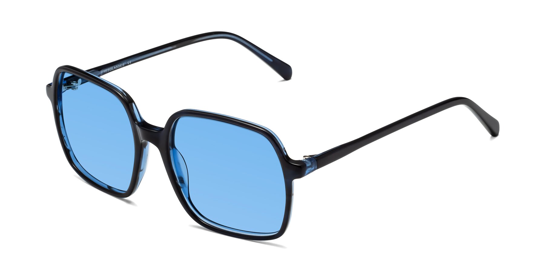Angle of 1463 in Blue with Medium Blue Tinted Lenses