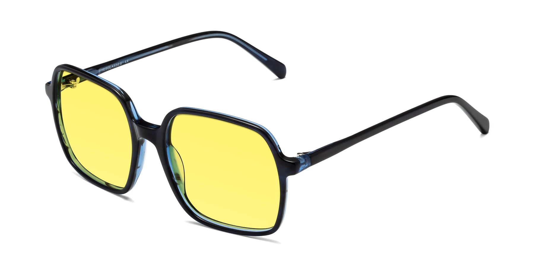 Angle of 1463 in Blue with Medium Yellow Tinted Lenses