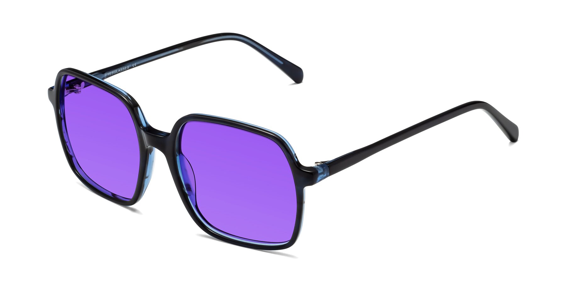 Angle of 1463 in Blue with Purple Tinted Lenses