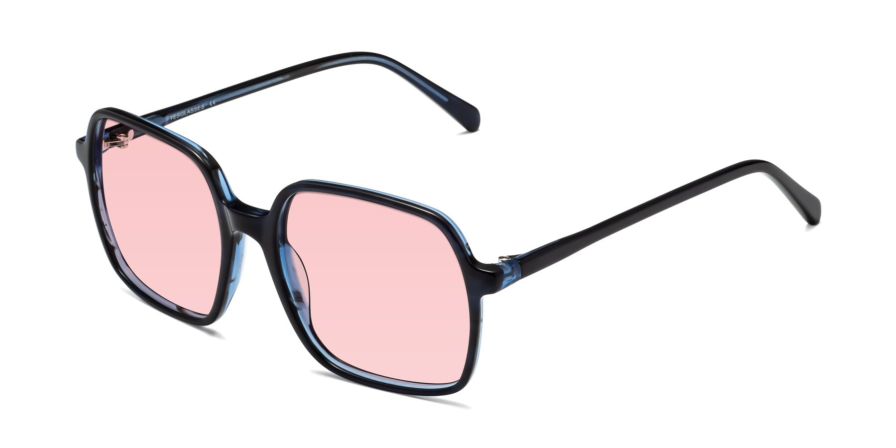 Angle of 1463 in Blue with Light Garnet Tinted Lenses