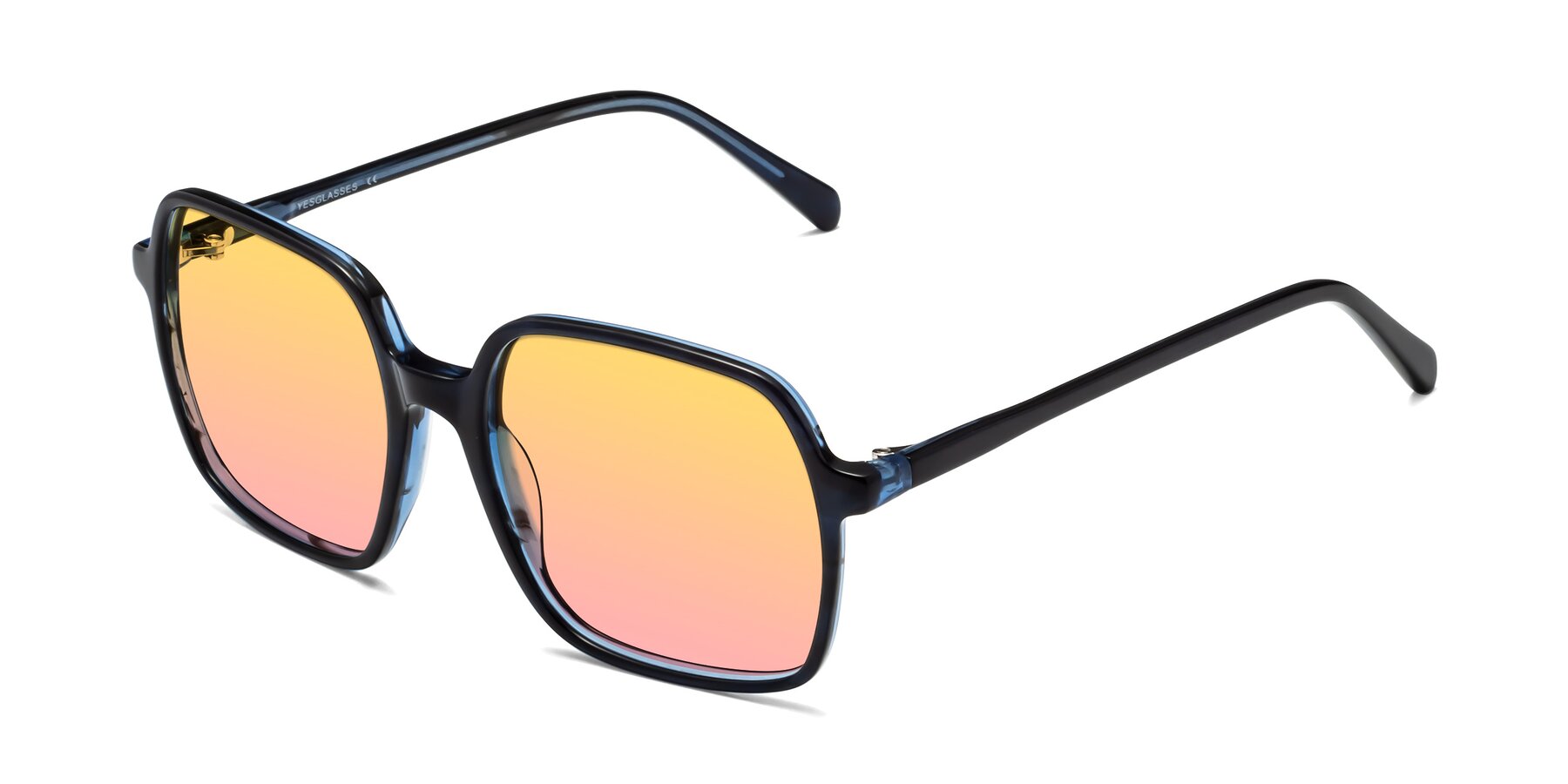 Angle of 1463 in Blue with Yellow / Pink Gradient Lenses