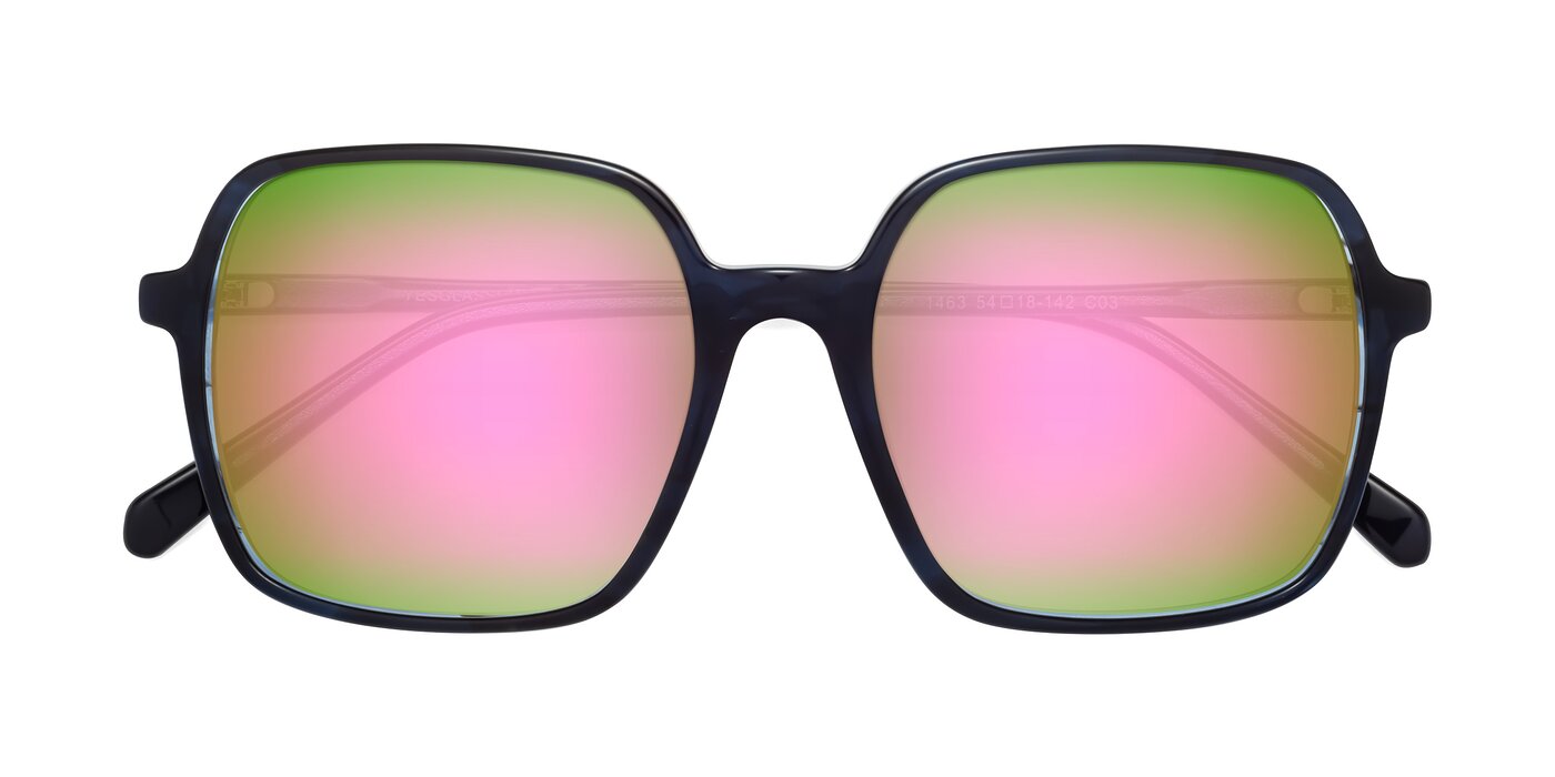 1463 - Blue Flash Mirrored Sunglasses