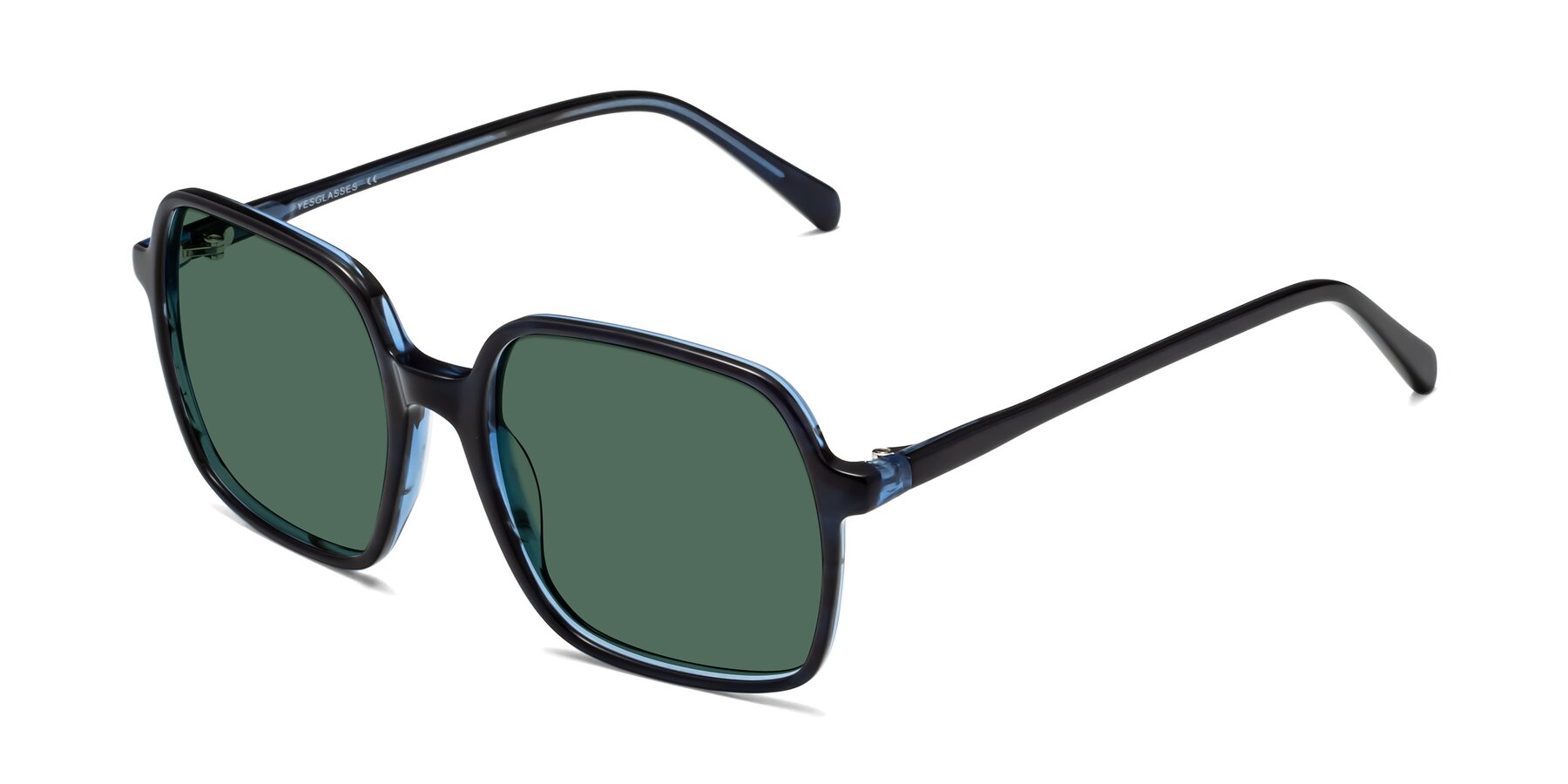 Angle of 1463 in Blue with Green Polarized Lenses