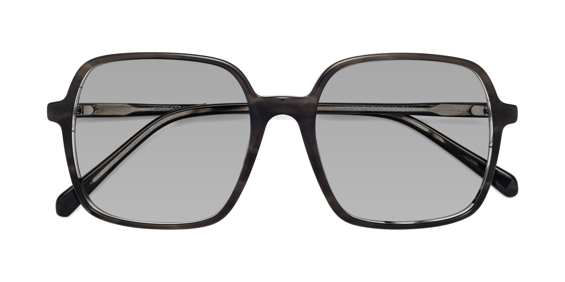 Folded Front of 1463 in Gray with Light Gray Tinted Lenses