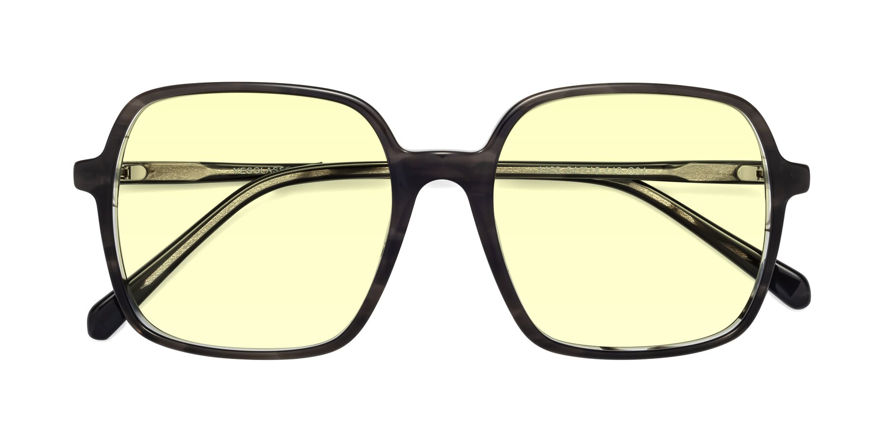 Folded Front of 1463 in Gray with Light Yellow Tinted Lenses