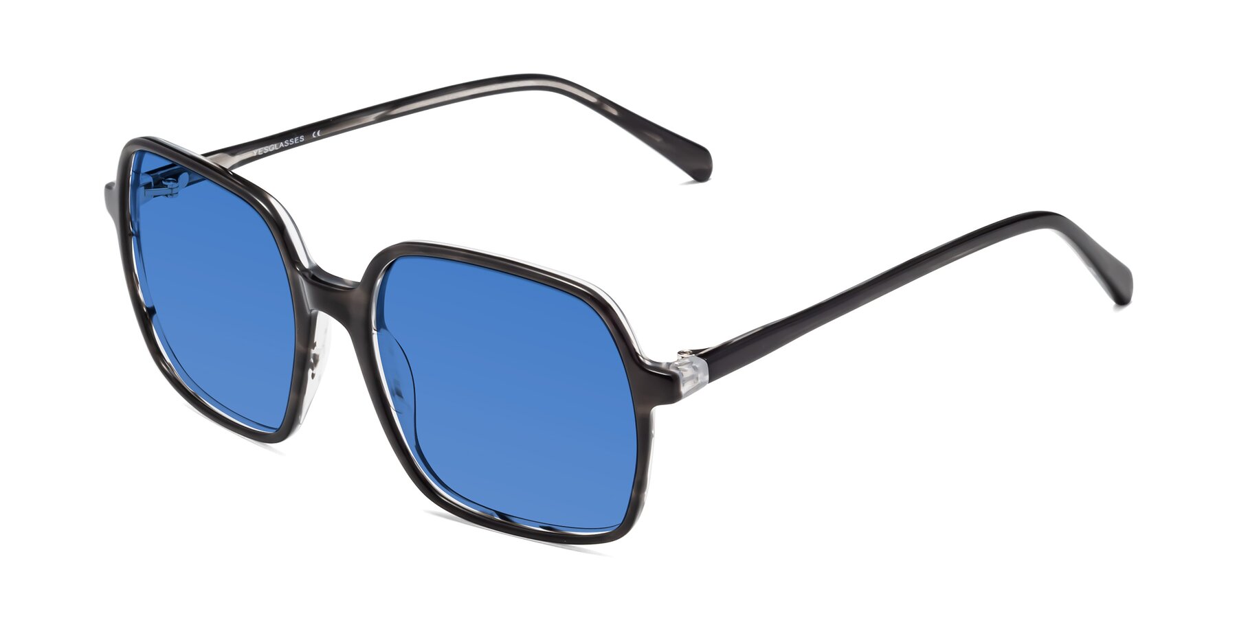 Angle of 1463 in Gray with Blue Tinted Lenses