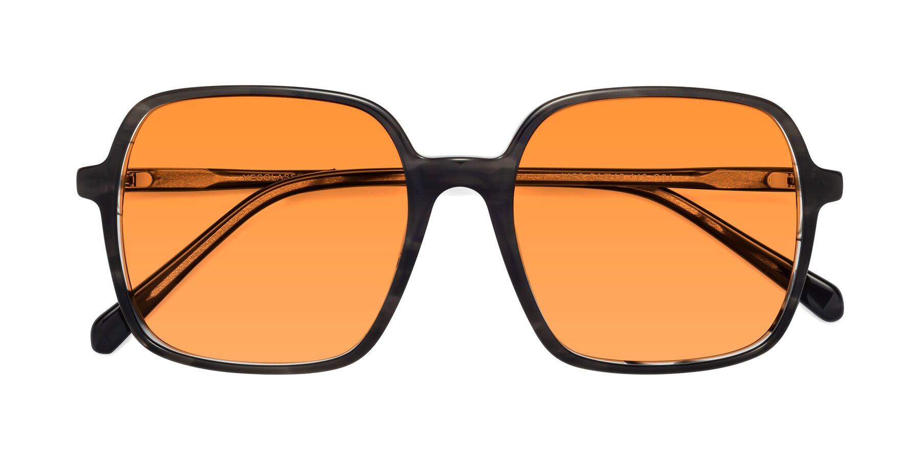 Folded Front of 1463 in Gray with Orange Tinted Lenses