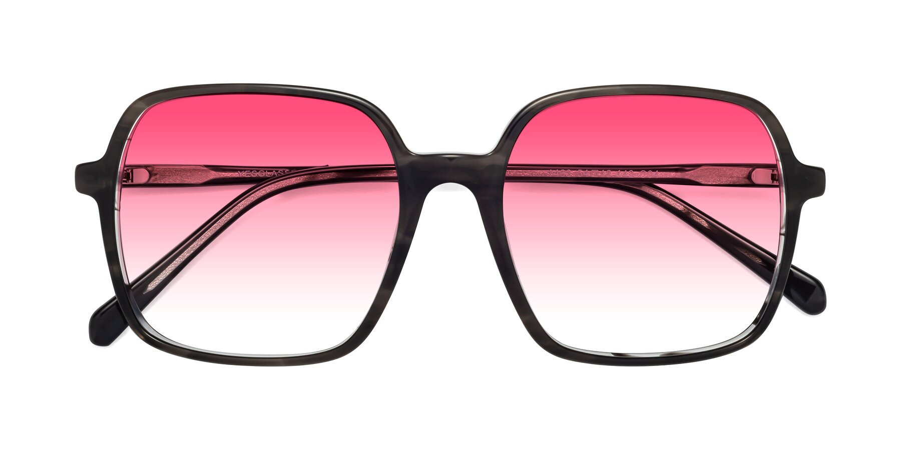 Folded Front of 1463 in Gray with Pink Gradient Lenses