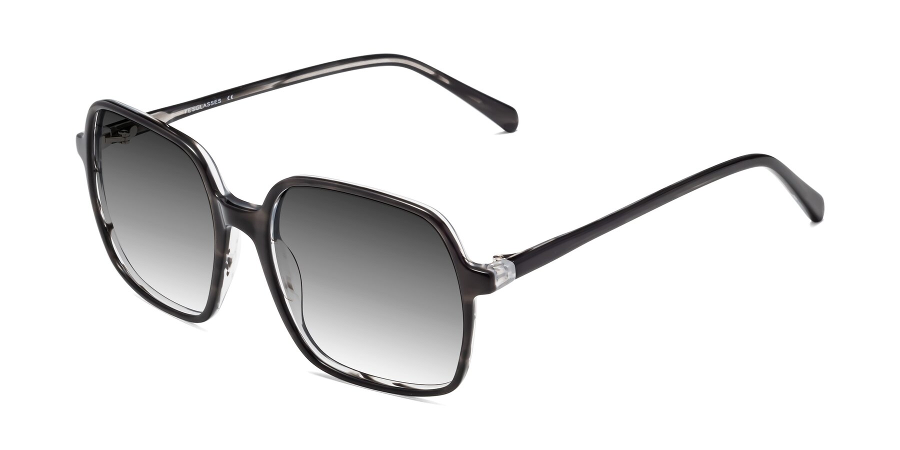 Angle of 1463 in Gray with Gray Gradient Lenses