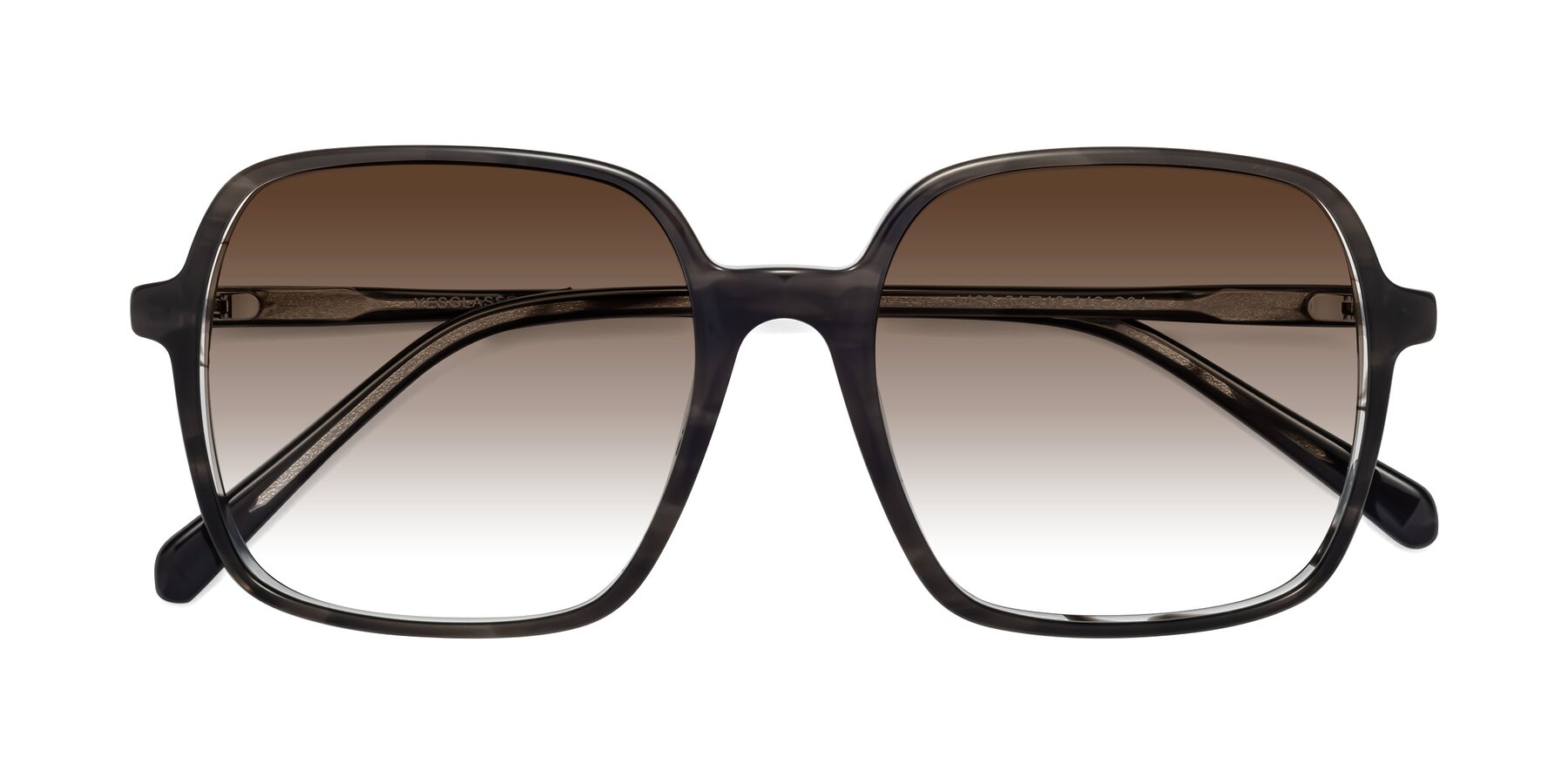 Folded Front of 1463 in Gray with Brown Gradient Lenses