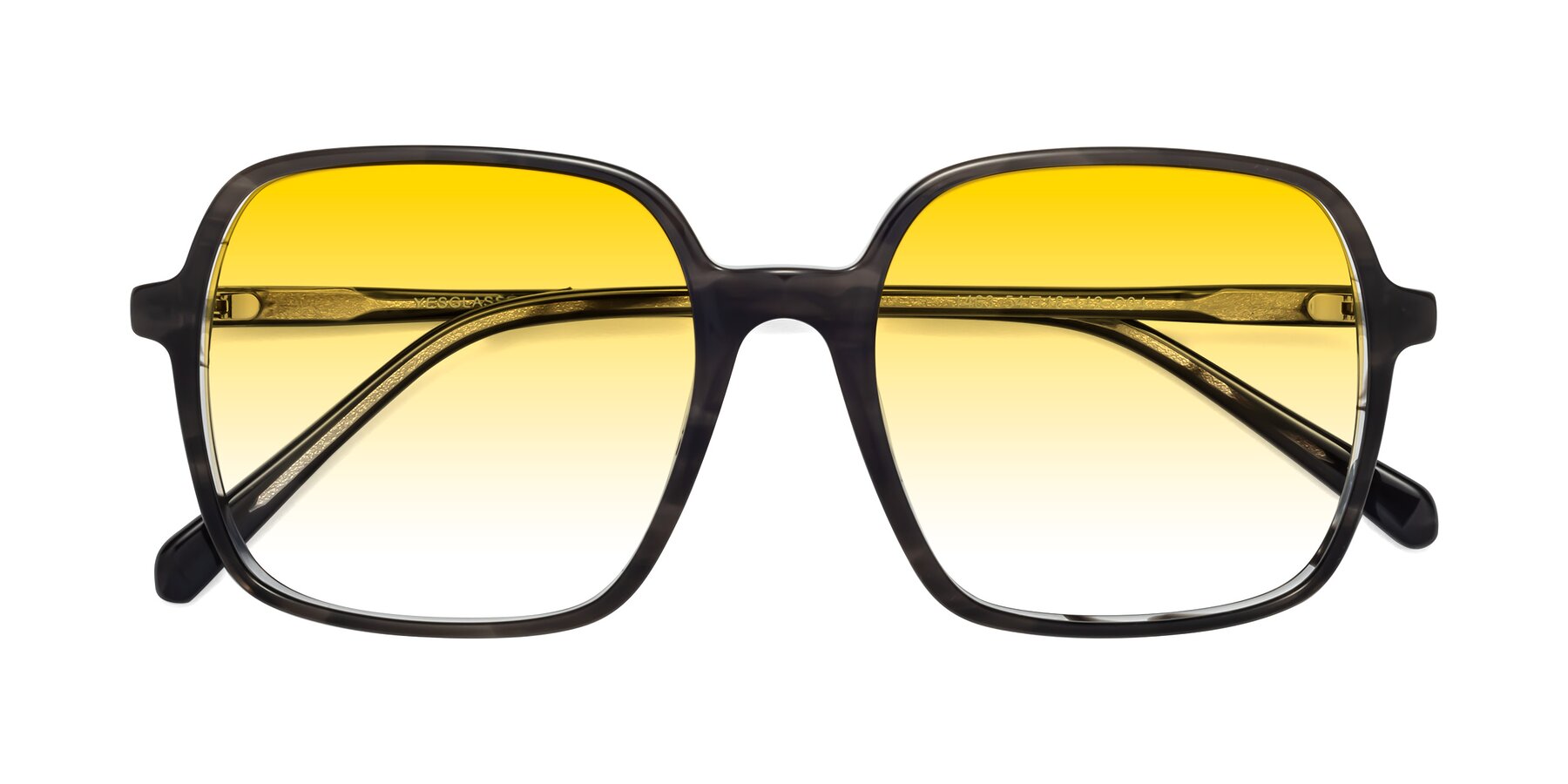 Folded Front of 1463 in Gray with Yellow Gradient Lenses