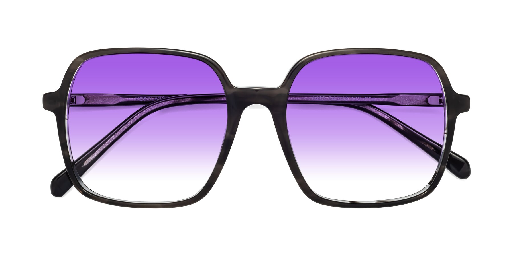 Folded Front of 1463 in Gray with Purple Gradient Lenses