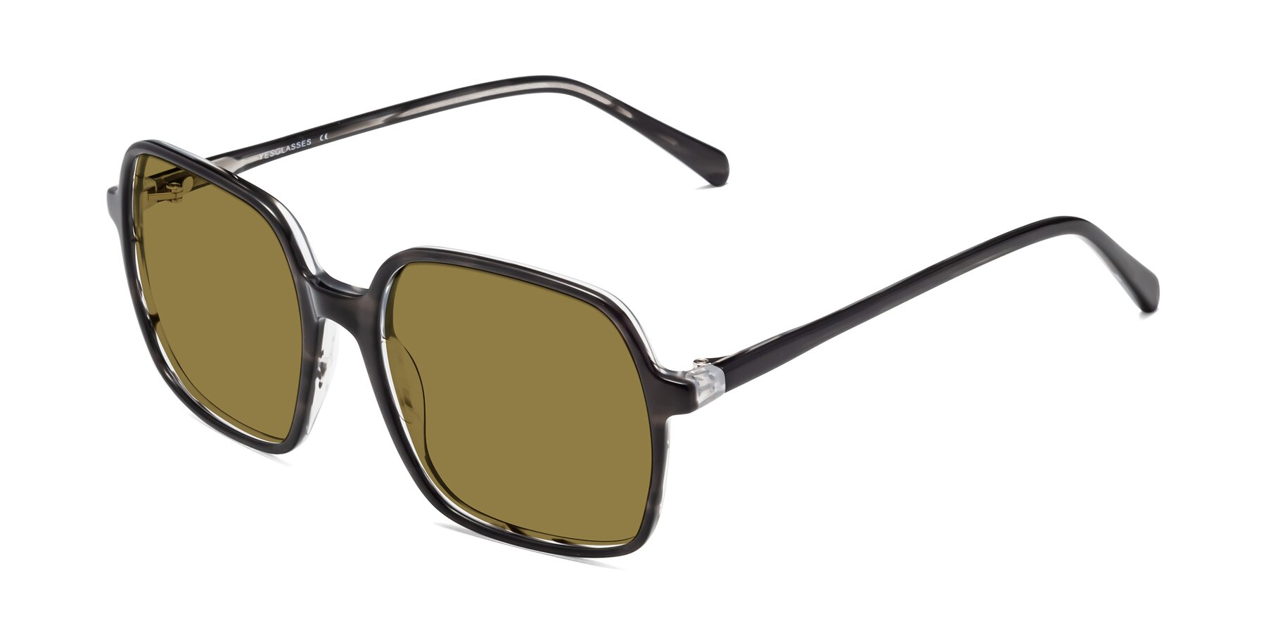 Angle of 1463 in Gray with Brown Polarized Lenses
