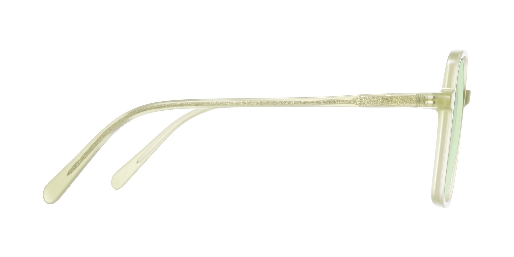 Side of O'malley in Pastel Green with Light Green Tinted Lenses