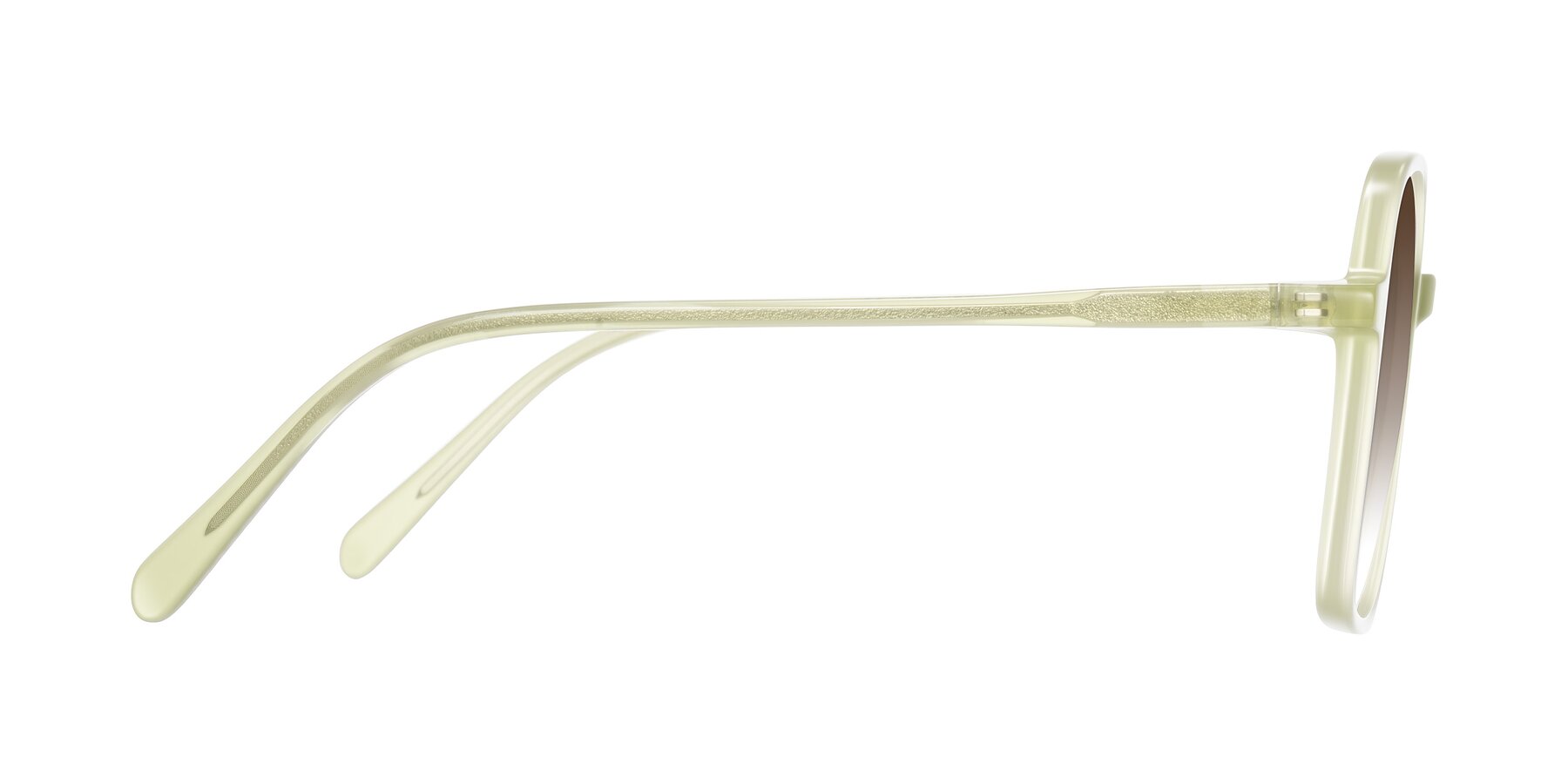Side of O'malley in Pastel Green with Brown Gradient Lenses
