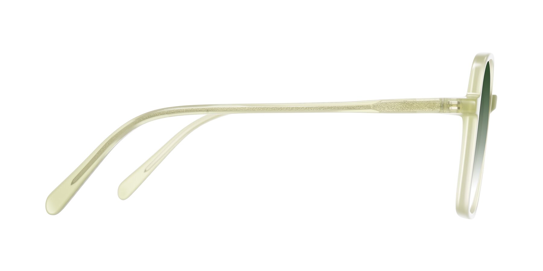 Side of O'malley in Pastel Green with Green Gradient Lenses