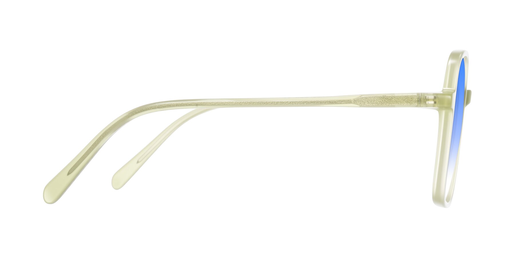 Side of O'malley in Pastel Green with Blue Gradient Lenses