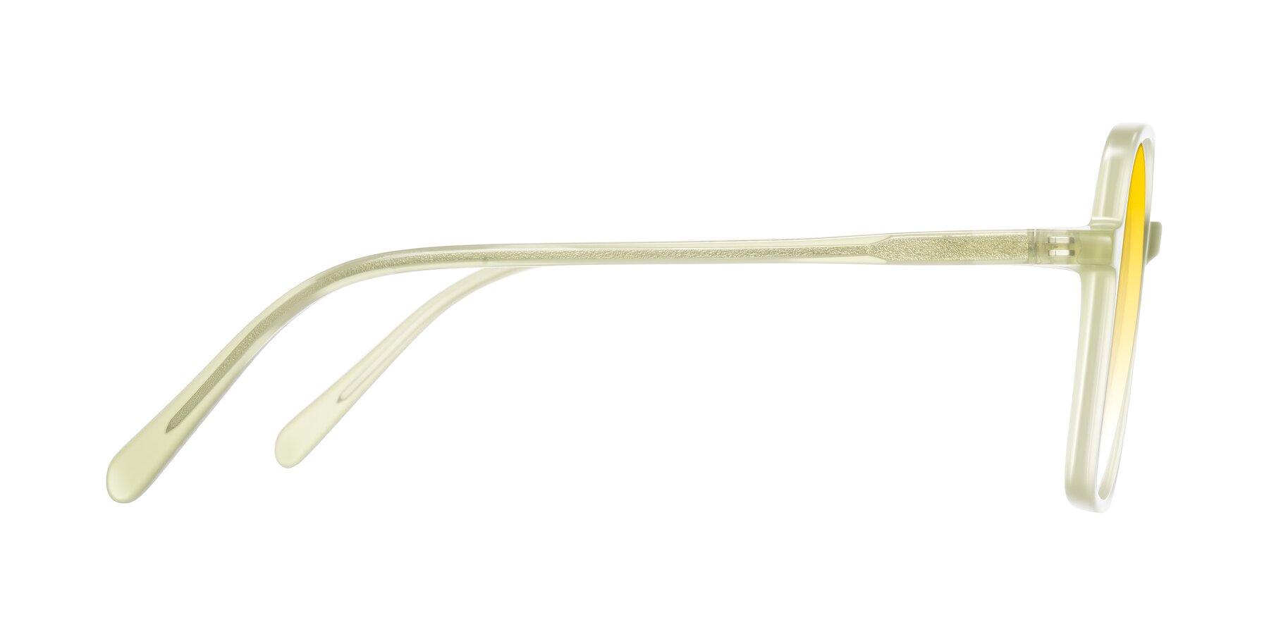 Side of O'malley in Pastel Green with Yellow Gradient Lenses
