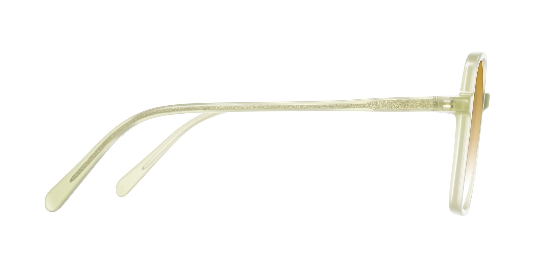 Side of O'malley in Pastel Green with Champagne Gradient Lenses