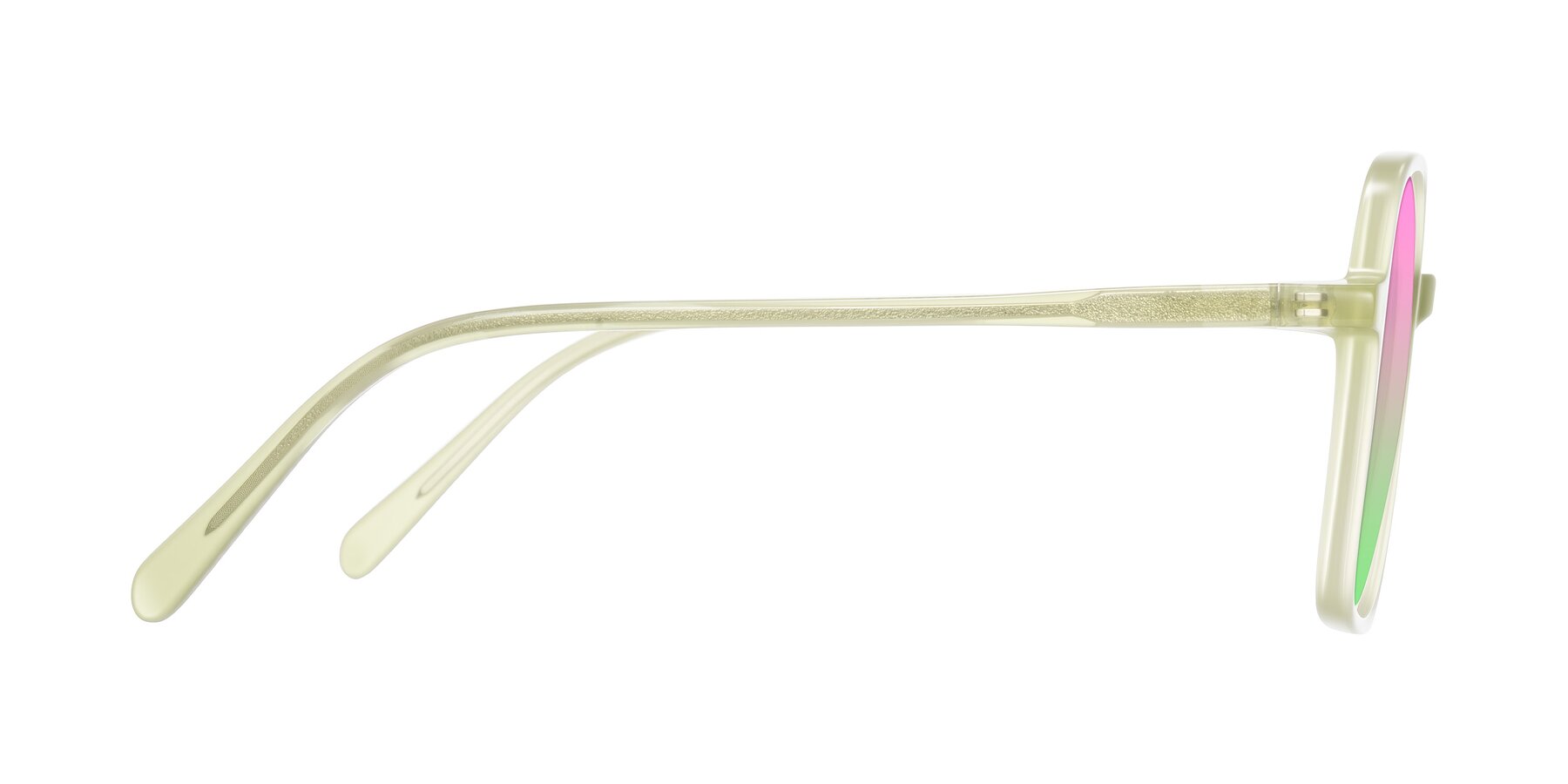 Side of O'malley in Pastel Green with Pink / Green Gradient Lenses