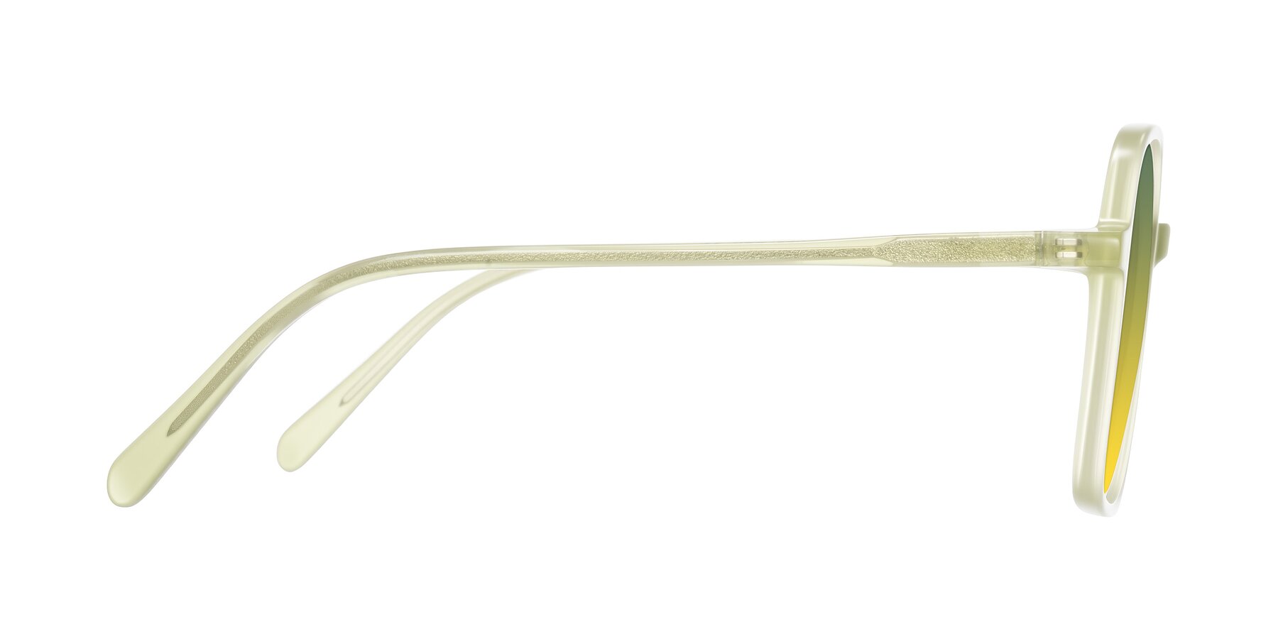 Side of O'malley in Pastel Green with Green / Yellow Gradient Lenses