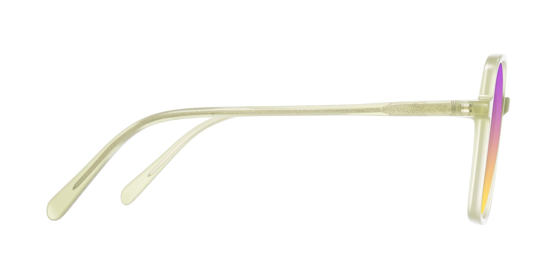 Side of O'malley in Pastel Green with Purple / Yellow Gradient Lenses