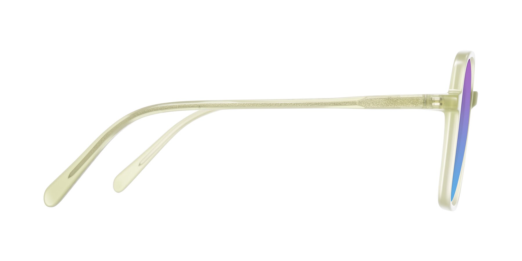 Side of O'malley in Pastel Green with Purple / Blue Gradient Lenses