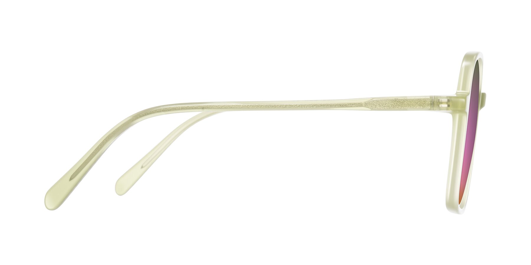 Side of O'malley in Pastel Green with Pink Mirrored Lenses