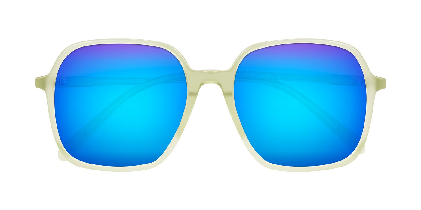 O'malley - Pastel Green Flash Mirrored Sunglasses