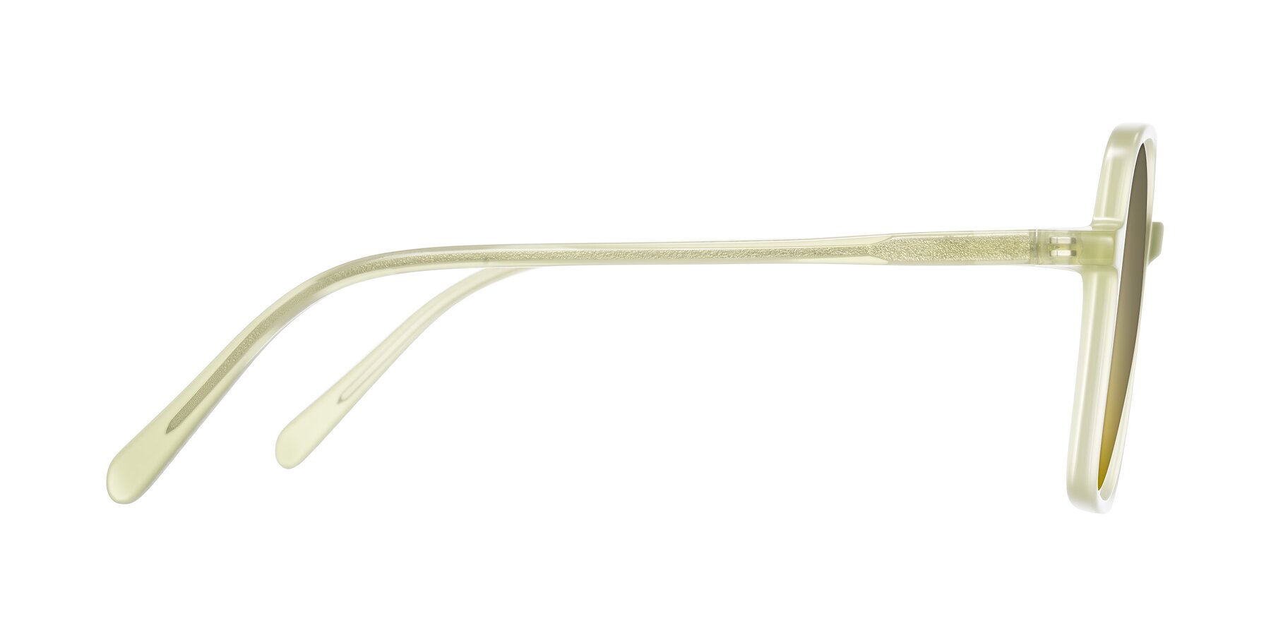 Side of O'malley in Pastel Green with Gold Mirrored Lenses