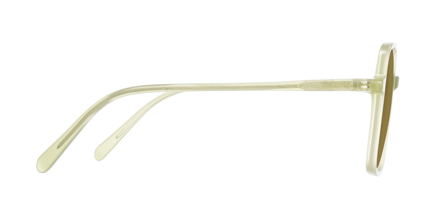 Side of O'malley in Pastel Green with Brown Polarized Lenses