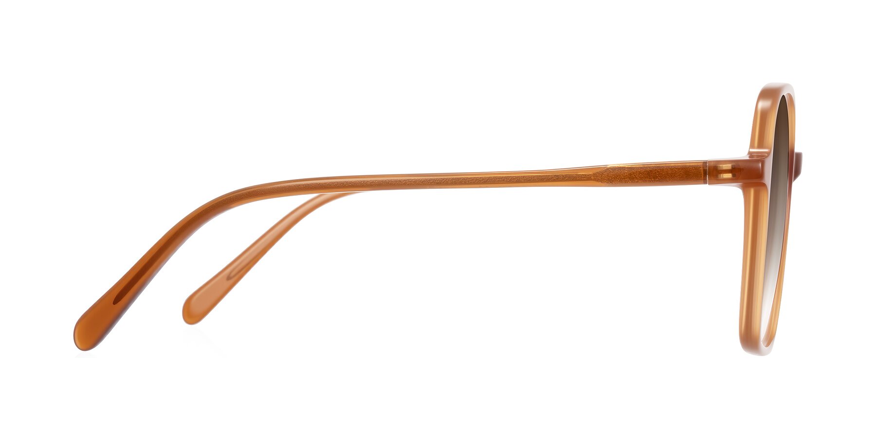 Side of O'malley in Caramel with Brown Gradient Lenses