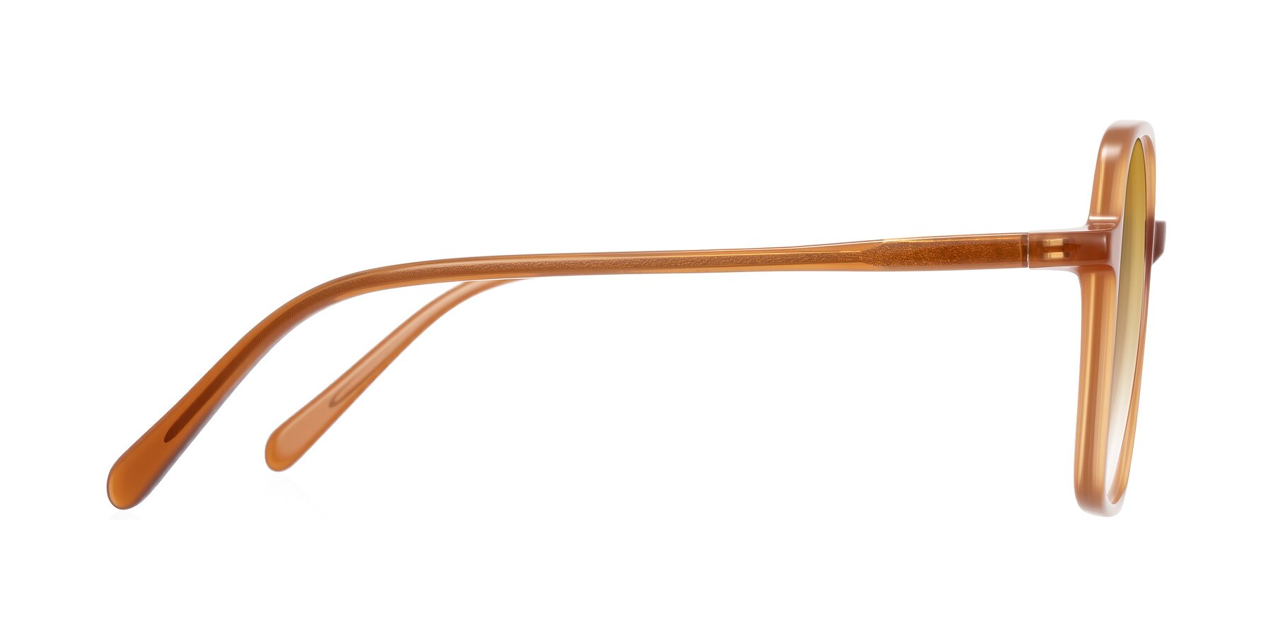 Side of O'malley in Caramel with Champagne Gradient Lenses