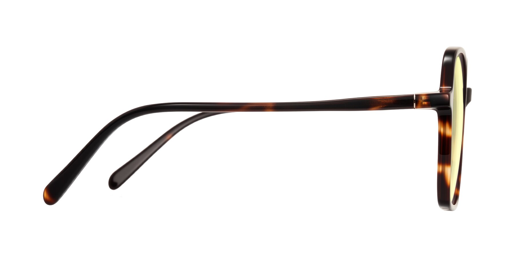 Side of O'malley in Tortoise with Light Yellow Tinted Lenses