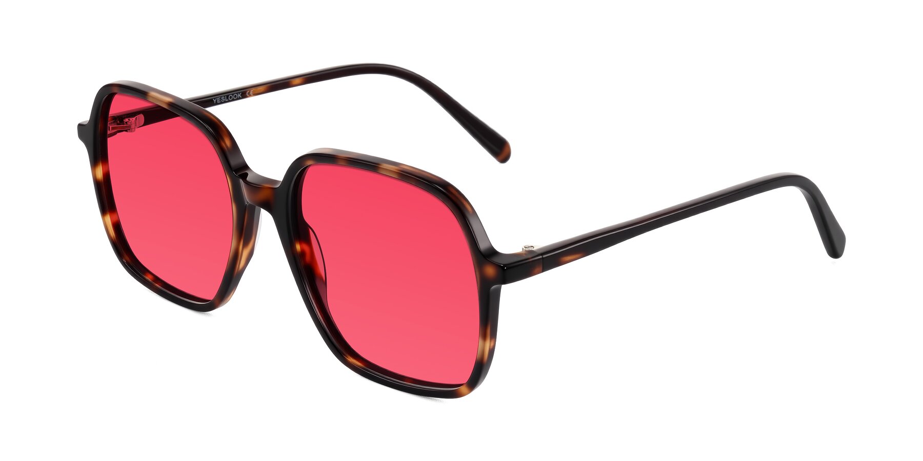 Angle of O'malley in Tortoise with Red Tinted Lenses