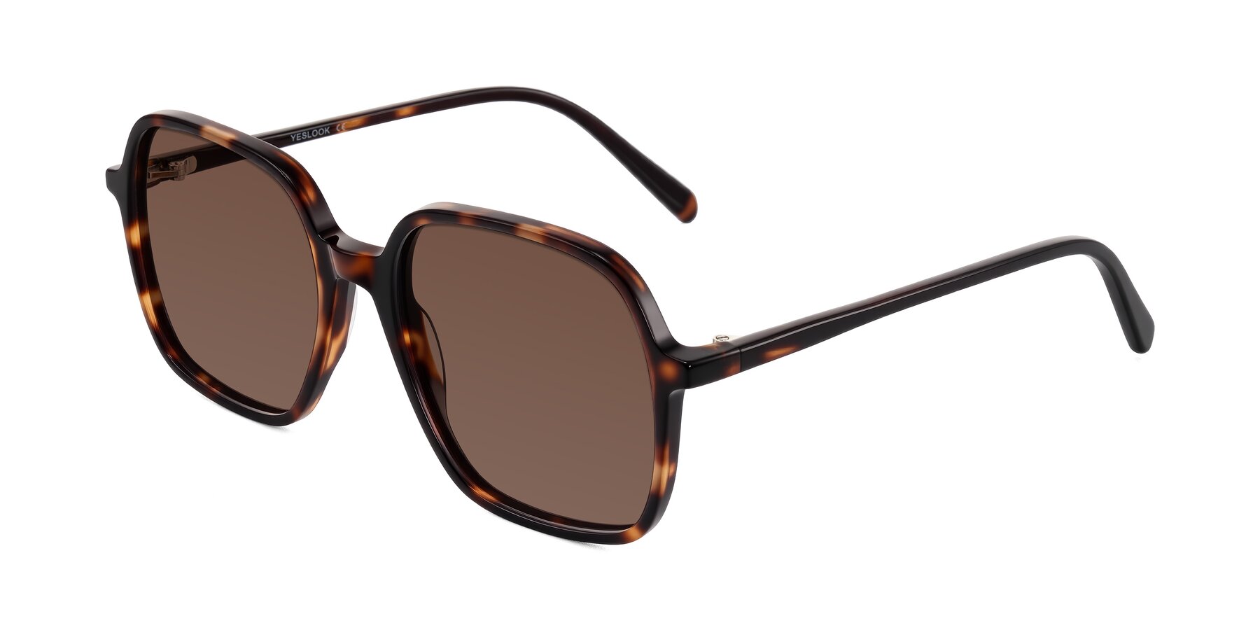 Angle of O'malley in Tortoise with Brown Tinted Lenses