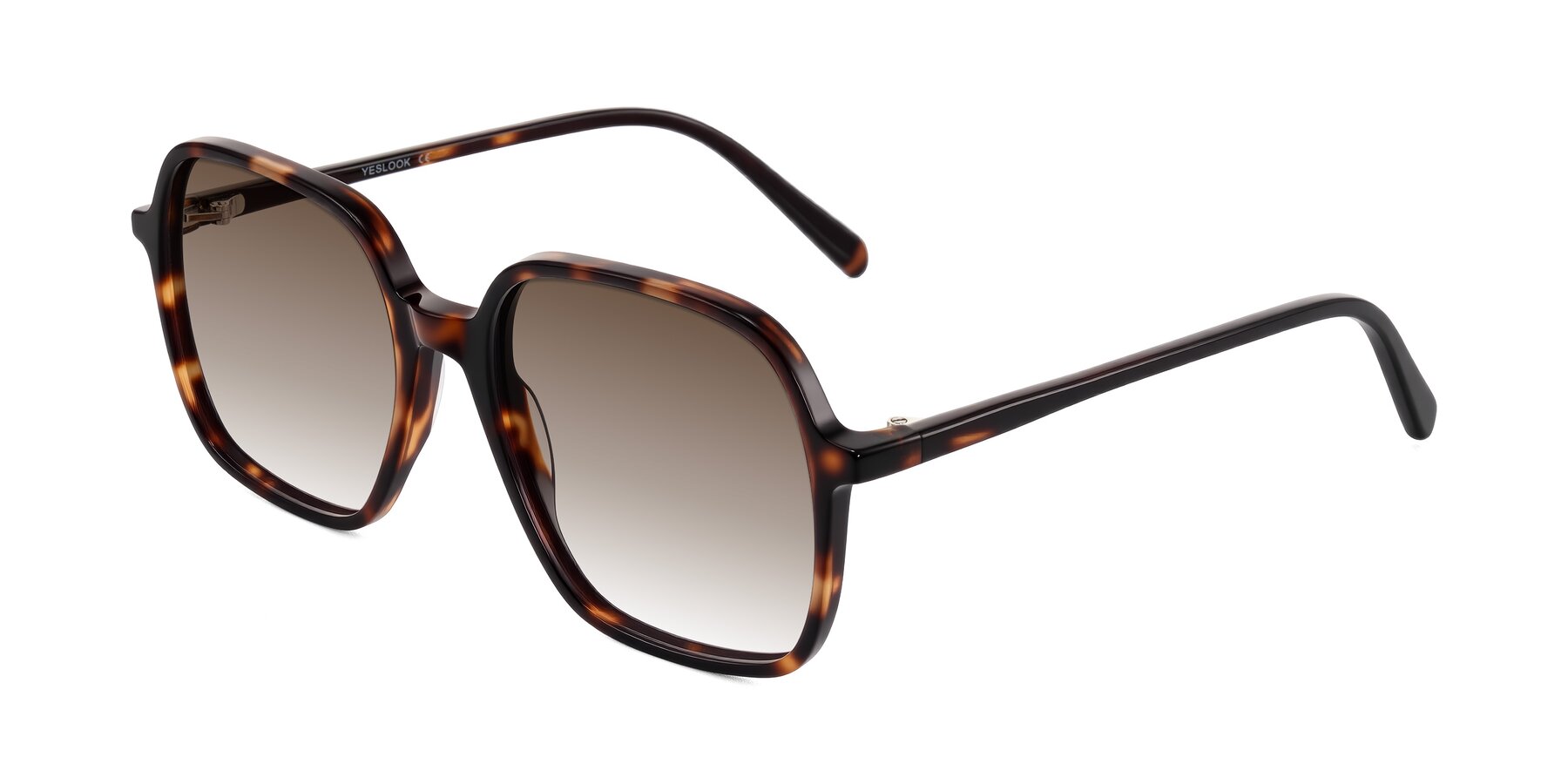 Angle of O'malley in Tortoise with Brown Gradient Lenses