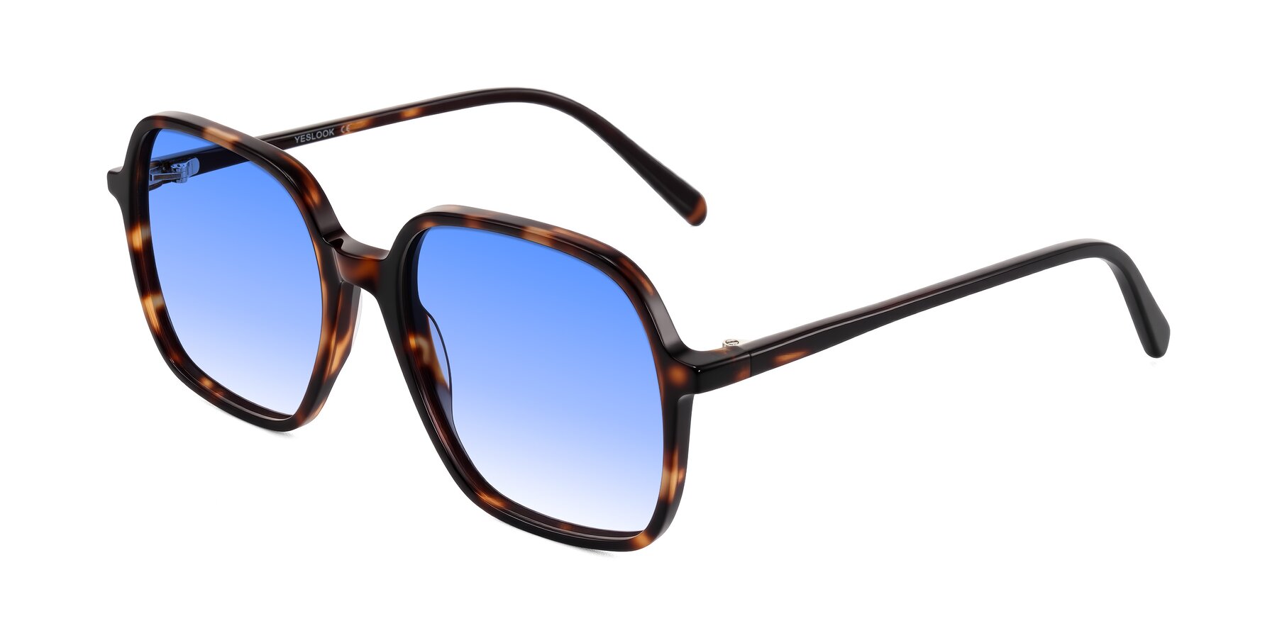 Angle of O'malley in Tortoise with Blue Gradient Lenses
